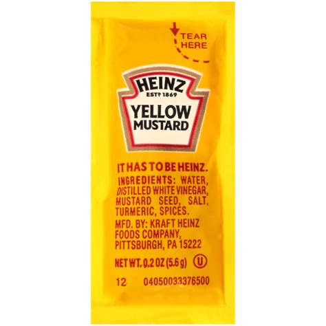 heinz mustard state packets|Your Ketchup Packets Could Be Collectors Items